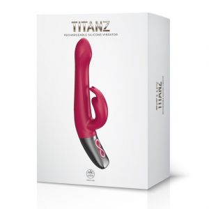TITANZ 8.5" SILICONE RECHARGEABLE VIBRATOR IN PINK ViPstore.hu - Erotika Webáruház - Szexshop