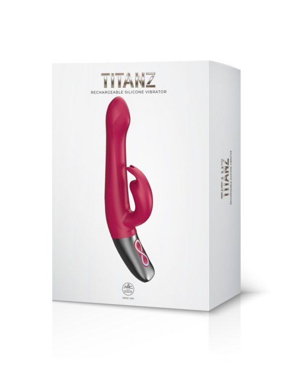 TITANZ 8.5" SILICONE RECHARGEABLE VIBRATOR IN PINK ViPstore.hu - Erotika Webáruház - Szexshop