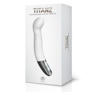 TITANZ 8" SILICONE RECHARGEABLE VIBRATOR IN IVORY WHITE ViPstore.hu - Erotika Webáruház - Szexshop