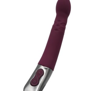 TITANZ 8" SILICONE RECHARGEABLE VIBRATOR IN RUBINE RED ViPstore.hu - Erotika Webáruház - Szexshop 2