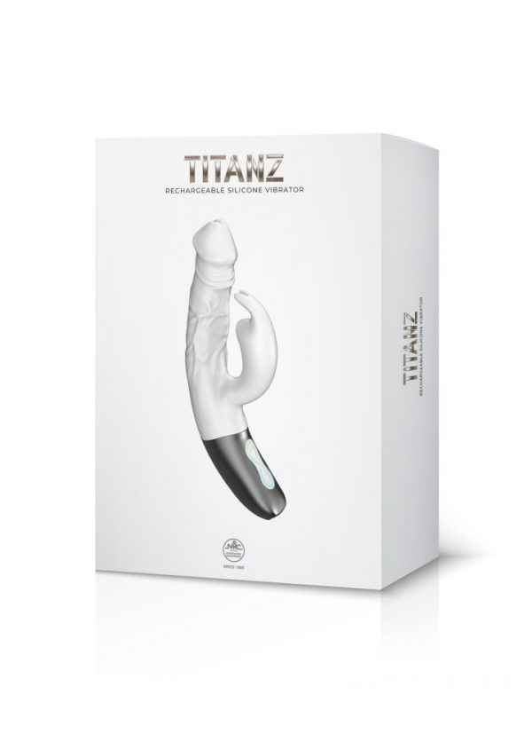 TITANZ 7" SILICONE RECHARGEABLE VIBRATOR IN IVORY WHITE ViPstore.hu - Erotika Webáruház - Szexshop
