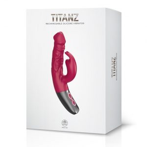 TITANZ 7" SILICONE RECHARGEABLE VIBRATOR IN PINK ViPstore.hu - Erotika Webáruház - Szexshop