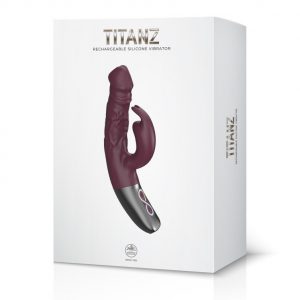 TITANZ 7" SILICONE RECHARGEABLE VIBRATOR IN RUBINE RED ViPstore.hu - Erotika Webáruház - Szexshop