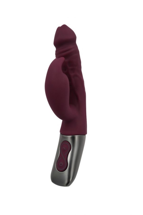 TITANZ 7" SILICONE RECHARGEABLE VIBRATOR IN RUBINE RED ViPstore.hu - Erotika Webáruház - Szexshop 4