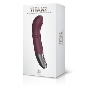 TITANZ 7" SILICONE RECHARGEABLE VIBRATOR IN RUBINE RED ViPstore.hu - Erotika Webáruház - Szexshop