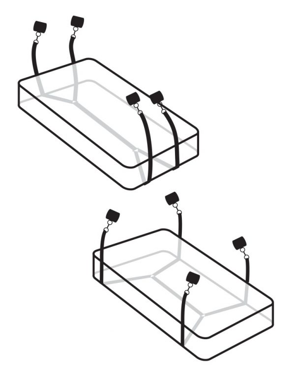 Wraparound Mattress Restraints  Black ViPstore.hu - Erotika Webáruház - Szexshop 3