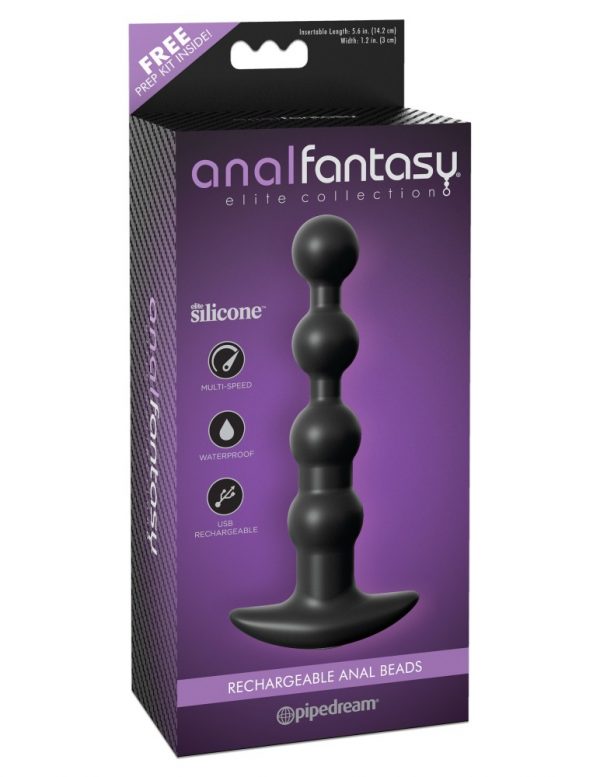 Rechargeable Anal Beads Black ViPstore.hu - Erotika Webáruház - Szexshop