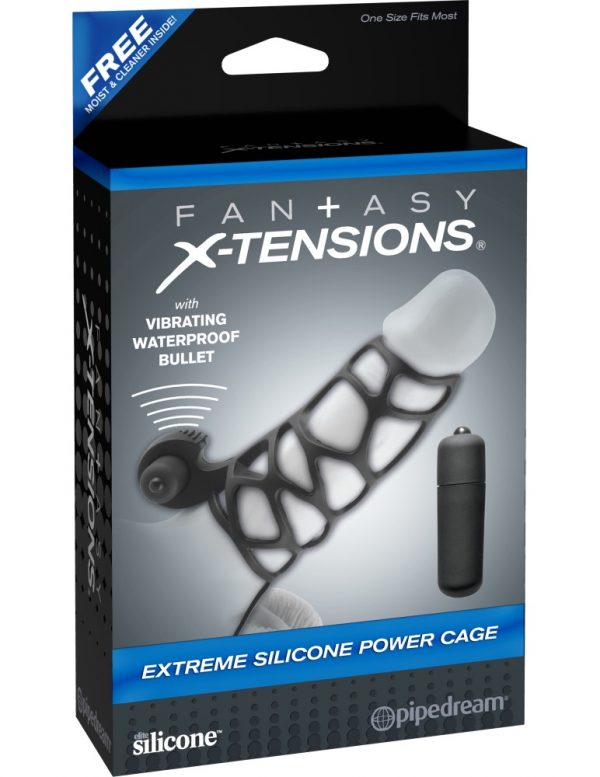 Extreme Silicone Power Cage  Black ViPstore.hu - Erotika Webáruház - Szexshop