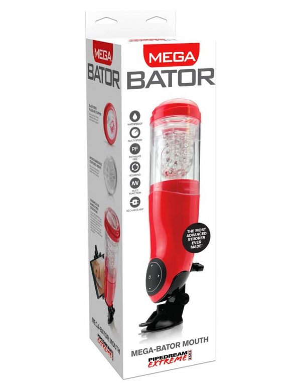 Mega-Bator Mouth  Red/Clear ViPstore.hu - Erotika Webáruház - Szexshop