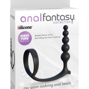 Ass-Gasm Cockring Anal Beads Black ViPstore.hu - Erotika Webáruház - Szexshop