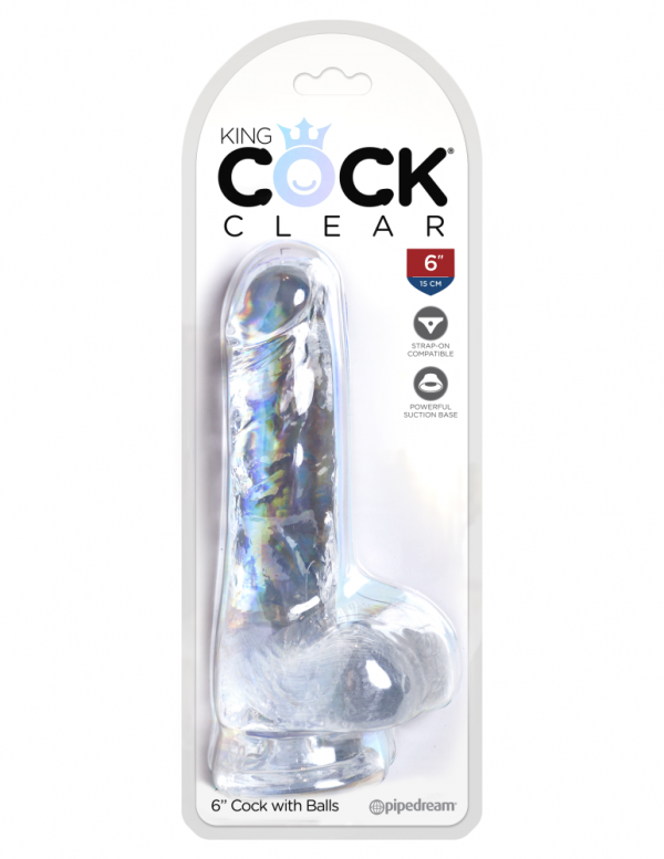 6" with balls Clear ViPstore.hu - Erotika Webáruház - Szexshop