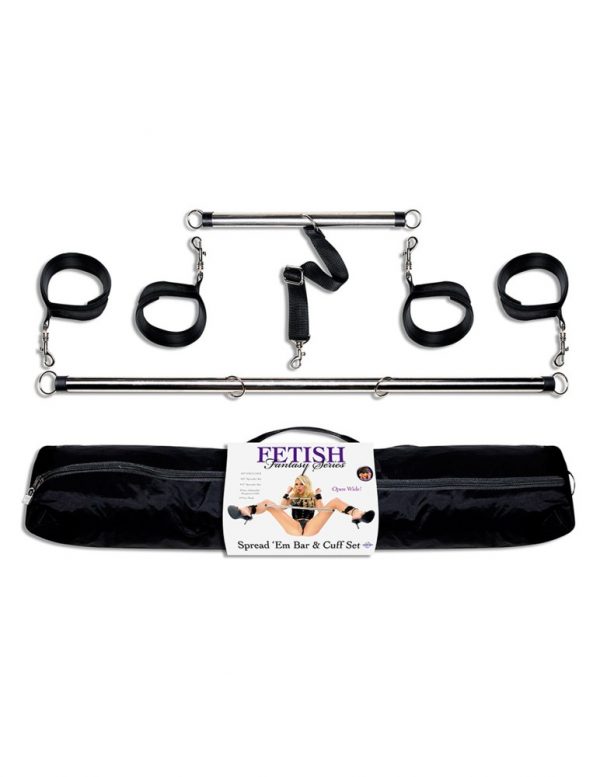 Spread 'em Bar and Cuff Set  Silver/Black ViPstore.hu - Erotika Webáruház - Szexshop 4
