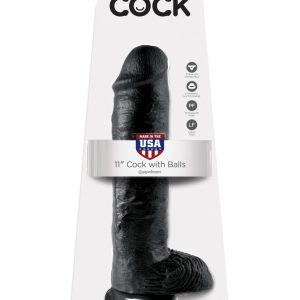 11" Cock with Balls Black ViPstore.hu - Erotika Webáruház - Szexshop