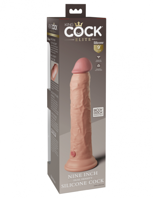9" Dual Density Silicone Cock  Light ViPstore.hu - Erotika Webáruház - Szexshop 2