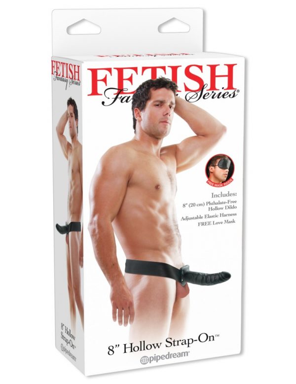 8" Hollow Strap-On  Black ViPstore.hu - Erotika Webáruház - Szexshop