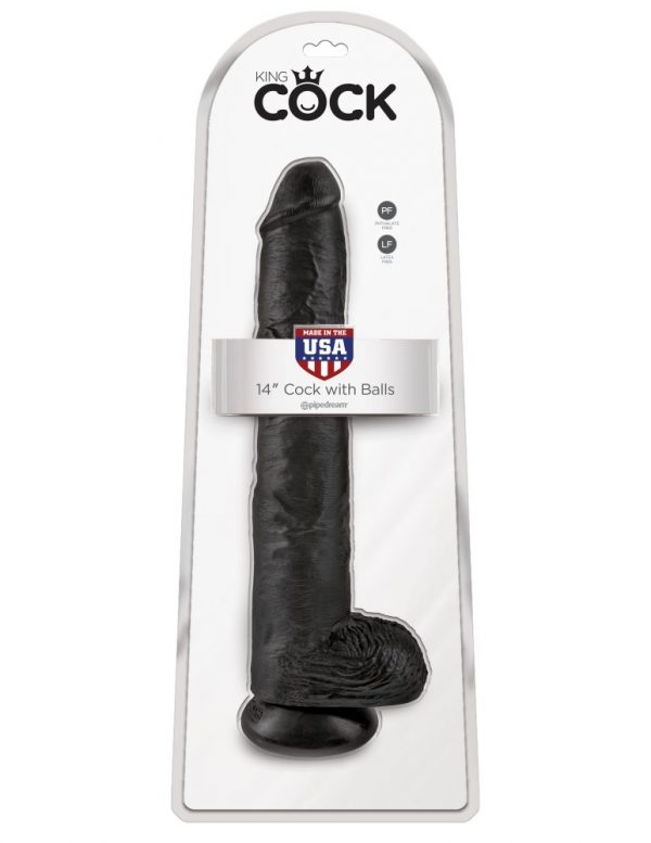 14" Cock with Balls  Black ViPstore.hu - Erotika Webáruház - Szexshop