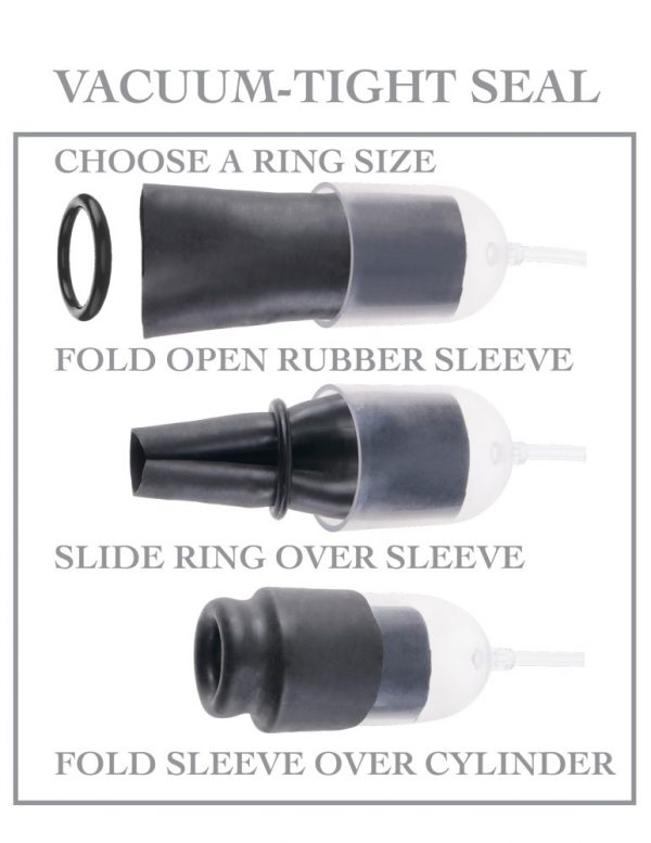Suck N' Stroke Head Pump  Clear/Black ViPstore.hu - Erotika Webáruház - Szexshop 4