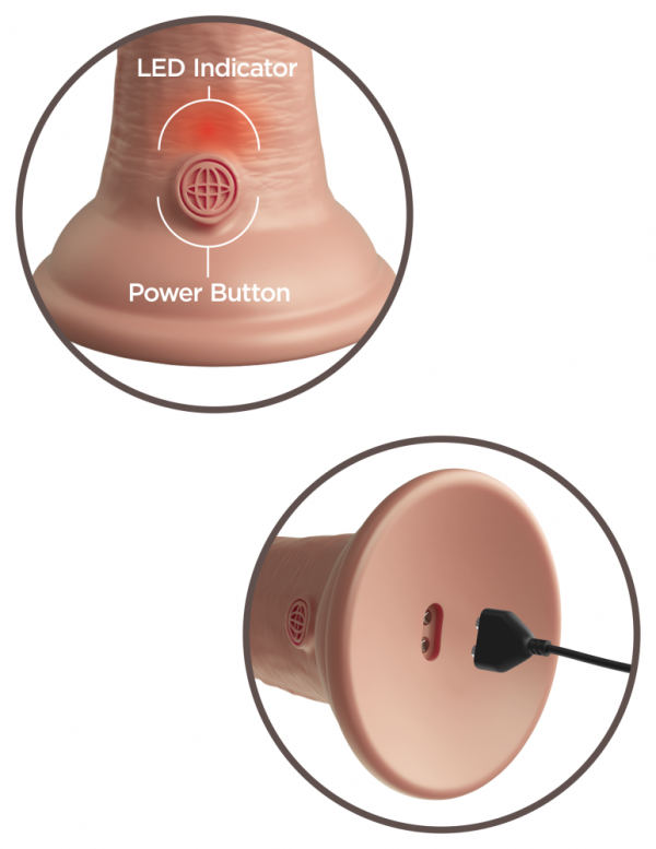 6" Dual Density Vibrating Silicone Cock  Light ViPstore.hu - Erotika Webáruház - Szexshop 8
