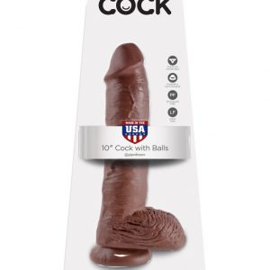 10" Cock with Balls  Brown ViPstore.hu - Erotika Webáruház - Szexshop