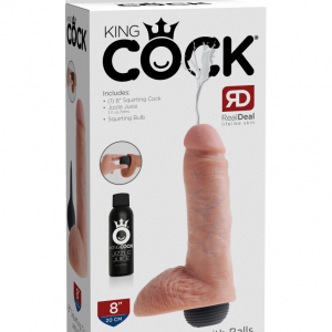 8" Squirting Cock with Balls  Light ViPstore.hu - Erotika Webáruház - Szexshop