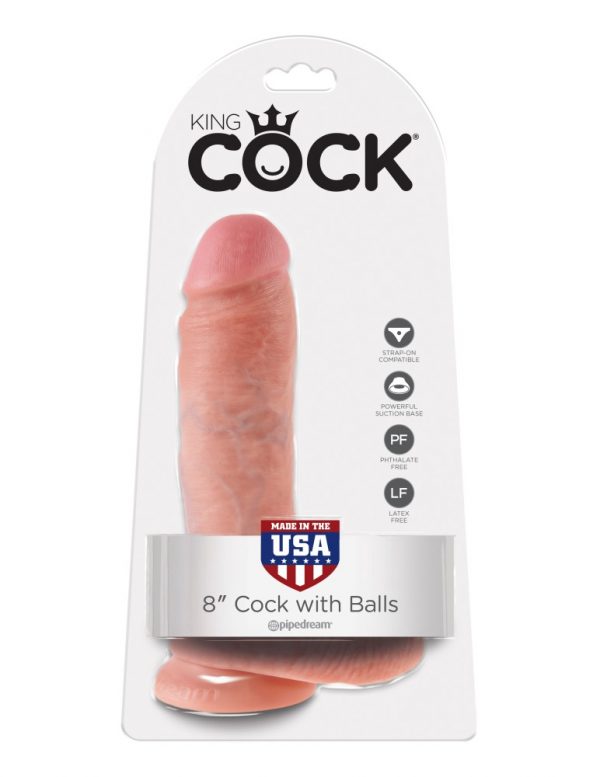 8" Cock with Balls  Light ViPstore.hu - Erotika Webáruház - Szexshop