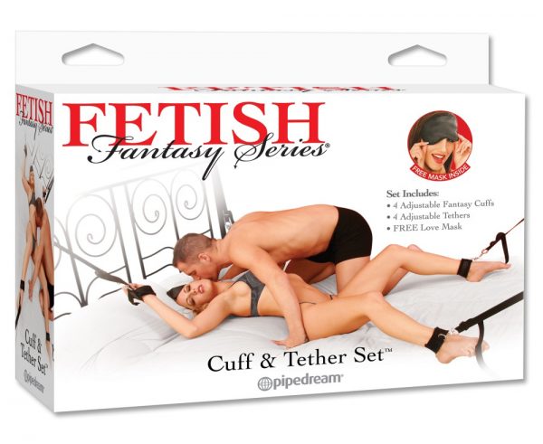 Cuff & Tether Set Black ViPstore.hu - Erotika Webáruház - Szexshop