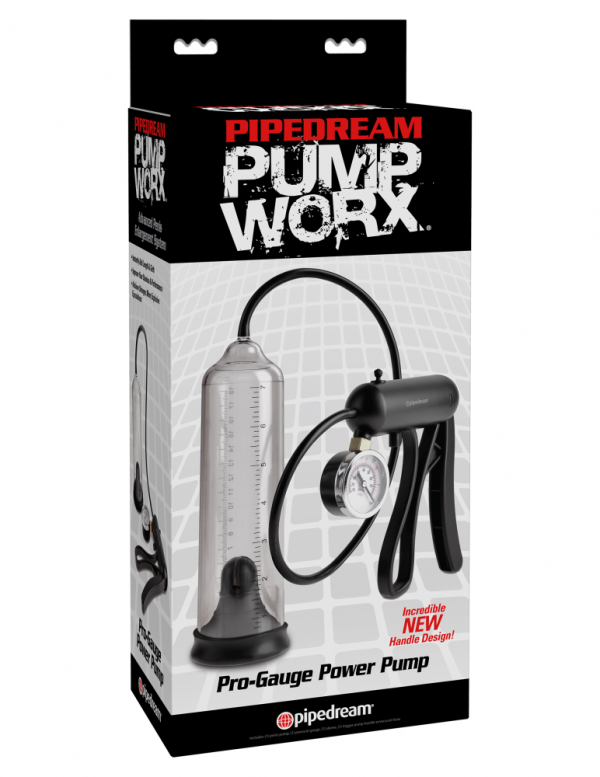 Pro-Gauge Power Pump  Clear/Black ViPstore.hu - Erotika Webáruház - Szexshop