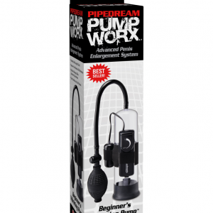 Beginner's Vibrating Pump Clear/Black ViPstore.hu - Erotika Webáruház - Szexshop