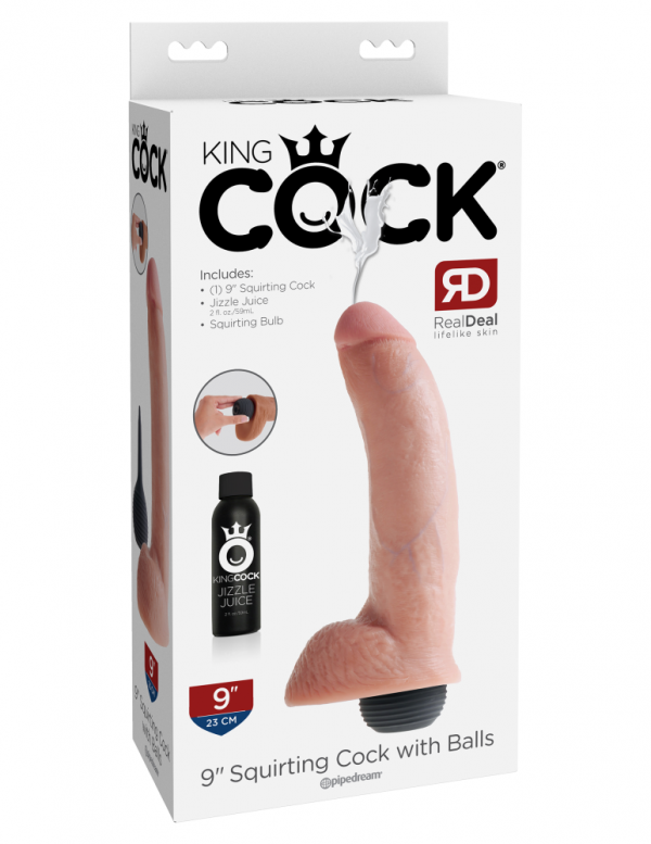 9" Squirting Cock with Balls Light ViPstore.hu - Erotika Webáruház - Szexshop