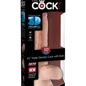 10" Triple Density Cock with Balls Light ViPstore.hu - Erotika Webáruház - Szexshop