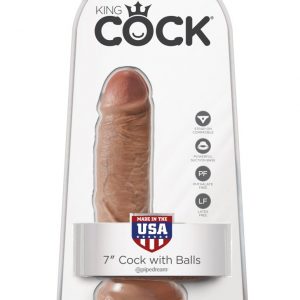 7" Cock with Balls  Tan ViPstore.hu - Erotika Webáruház - Szexshop
