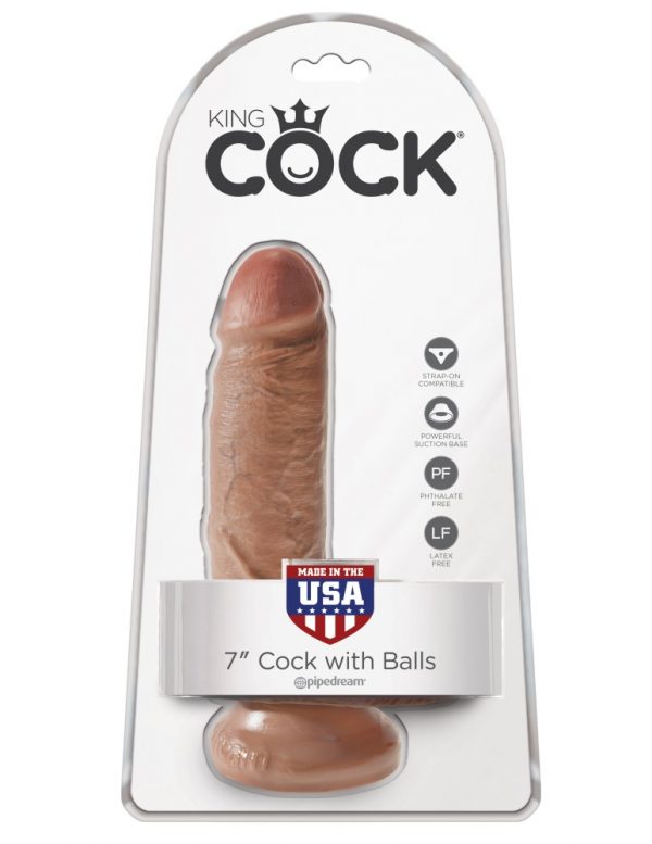 7" Cock with Balls  Tan ViPstore.hu - Erotika Webáruház - Szexshop