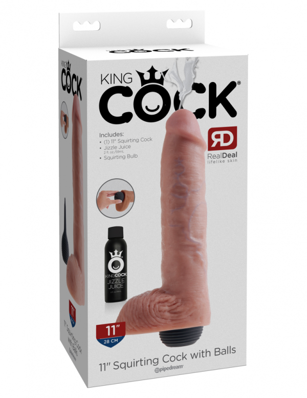 11" Squirting Cock with Balls  Light ViPstore.hu - Erotika Webáruház - Szexshop