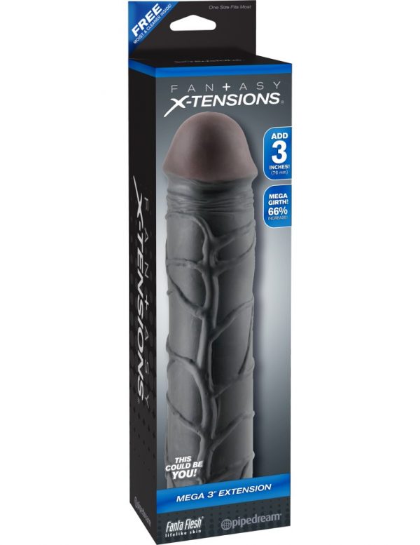 Mega 3" Extension  Black ViPstore.hu - Erotika Webáruház - Szexshop