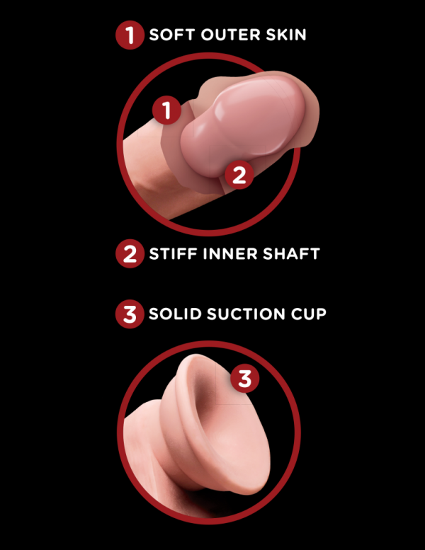 6" Triple Density Cock With Swinging Balls   Light ViPstore.hu - Erotika Webáruház - Szexshop 6