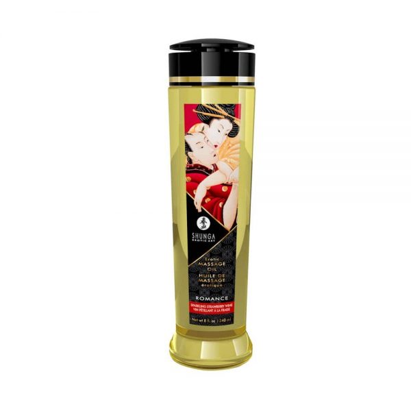 EROTIC MASSAGE OIL 240 ml / 8 oz SPARKLING STRAWBERRY WINE ViPstore.hu - Erotika Webáruház - Szexshop