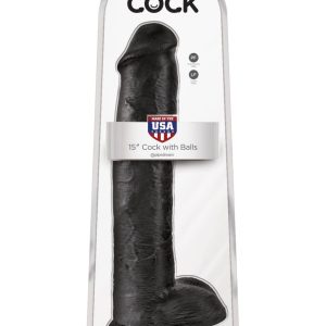 15" Cock with Balls  Black ViPstore.hu - Erotika Webáruház - Szexshop