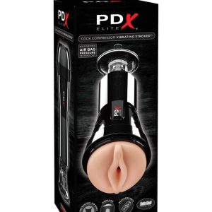 Cock Compressor Vibrating Stroker   Light/Black ViPstore.hu - Erotika Webáruház - Szexshop