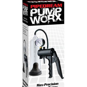 Max-Precision Power Pump  Clear/Black ViPstore.hu - Erotika Webáruház - Szexshop