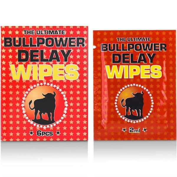 Bull Power: Wipes Delay 6 pcs x 2 ml ViPstore.hu - Erotika Webáruház - Szexshop