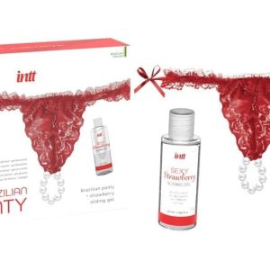 RED BRAZILIAN PANTY + SLINDING GEL ViPstore.hu - Erotika Webáruház - Szexshop 2