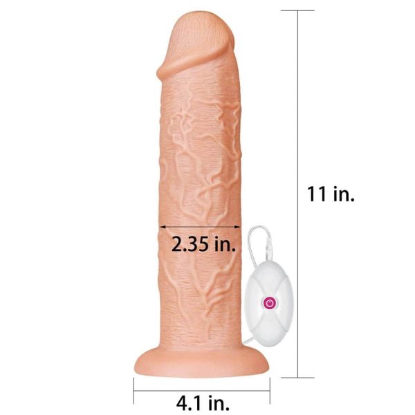 11'' Realistic Long Vibrating Dildo Flesh ViPstore.hu - Erotika Webáruház - Szexshop 4