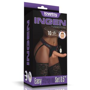 Vibrating Easy Strapon Set 8.5'' ViPstore.hu - Erotika Webáruház - Szexshop
