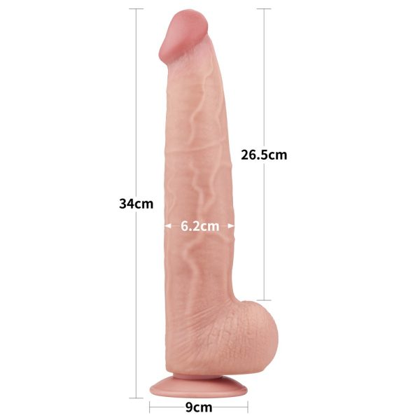 13.5'' King Sized Sliding Skin Dual Layer Dong ViPstore.hu - Erotika Webáruház - Szexshop 7