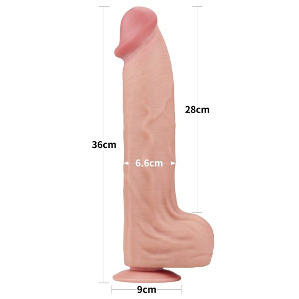 14'' King Sized Sliding Skin Dual Layer Dong ViPstore.hu - Erotika Webáruház - Szexshop 6