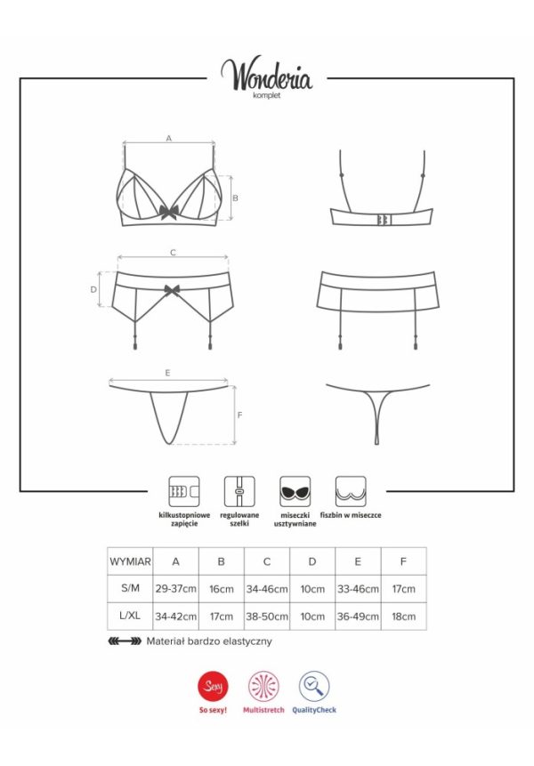 Wonderia set 3pcs black L/XL ViPstore.hu - Erotika Webáruház - Szexshop 3