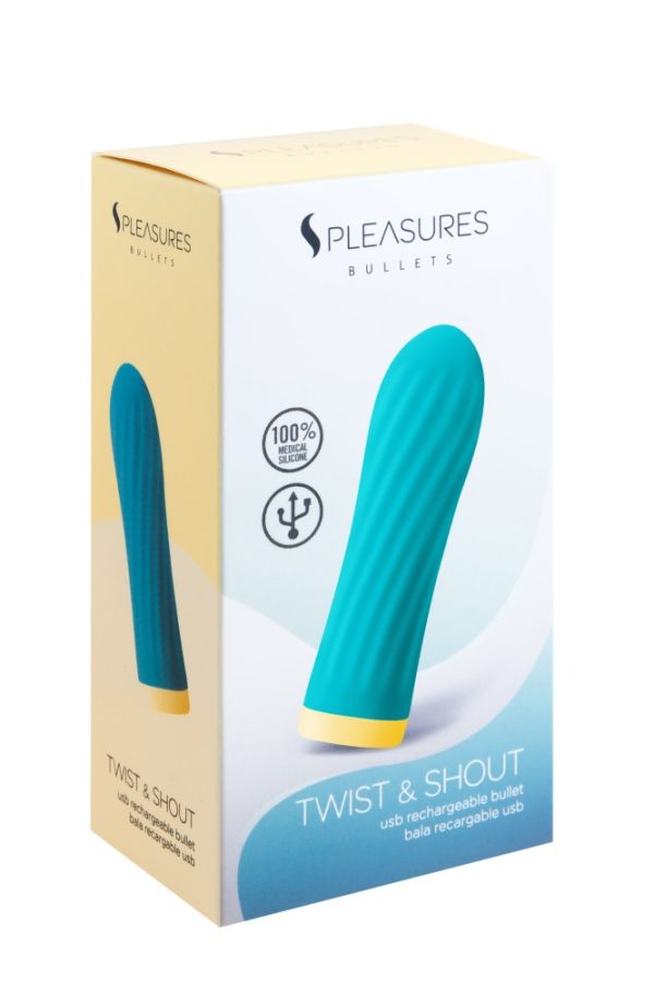 S PLEASURES BULLET TWIST&SHOUT  – TURQUOISE ViPstore.hu - Erotika Webáruház - Szexshop