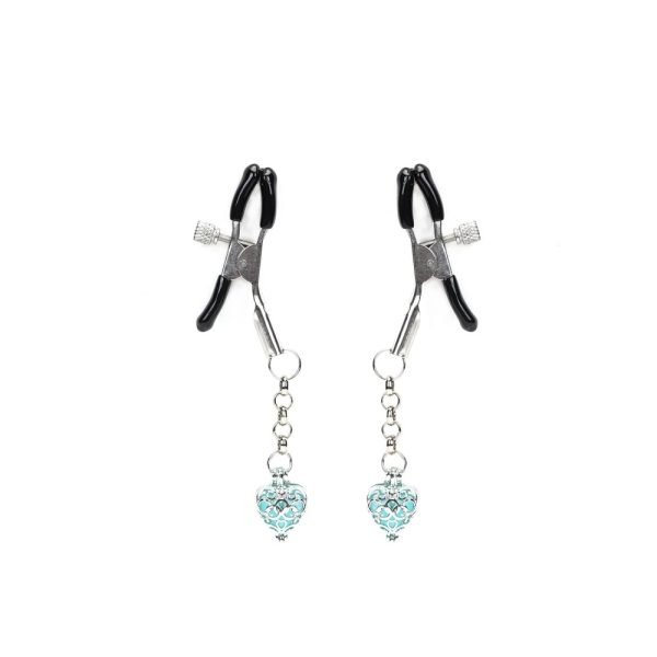 Glow-in-dark Nipple Clamps,Light Blue (2pcs a set) ViPstore.hu - Erotika Webáruház - Szexshop