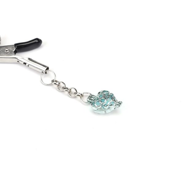 Glow-in-dark Nipple Clamps,Light Blue (2pcs a set) ViPstore.hu - Erotika Webáruház - Szexshop 3