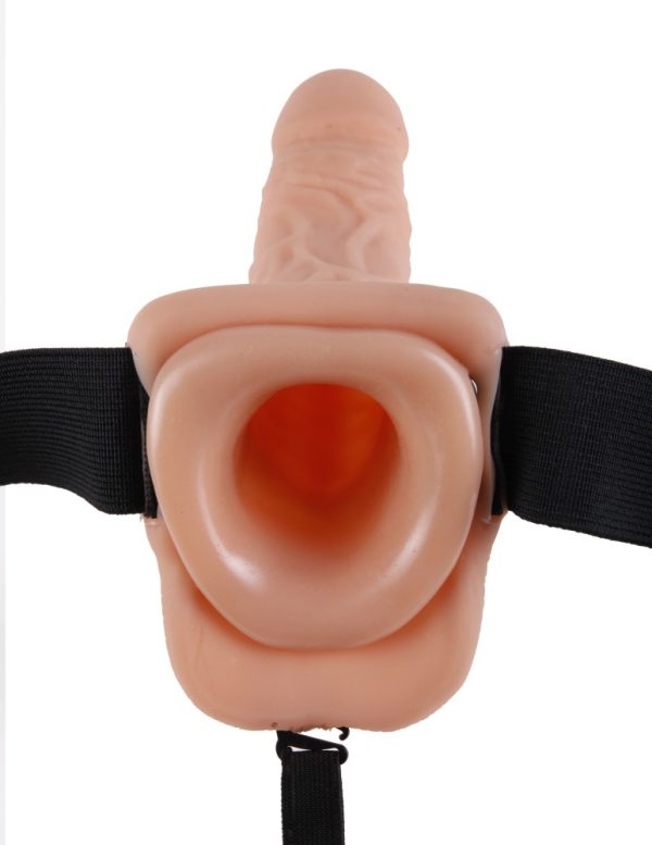 9" Hollow Strap-On with Balls  Light/Black ViPstore.hu - Erotika Webáruház - Szexshop 5